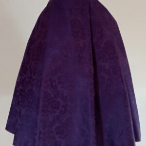 FALDA DAMASCO MORADA