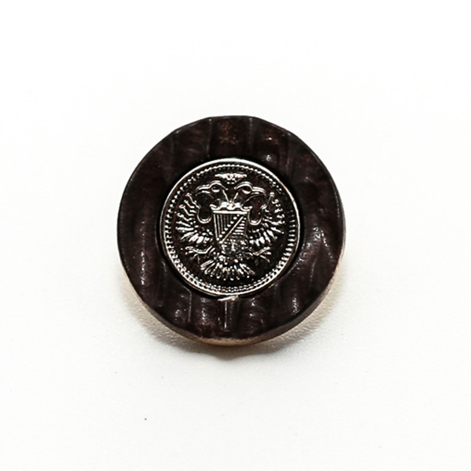 BOTÓN PLATA MARRÓN