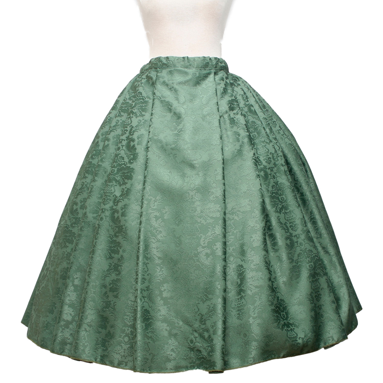 FALDA DAMASCO VERDE
