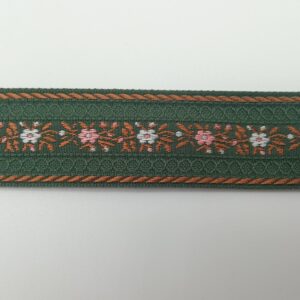 Tapacosturas bordado flores verde