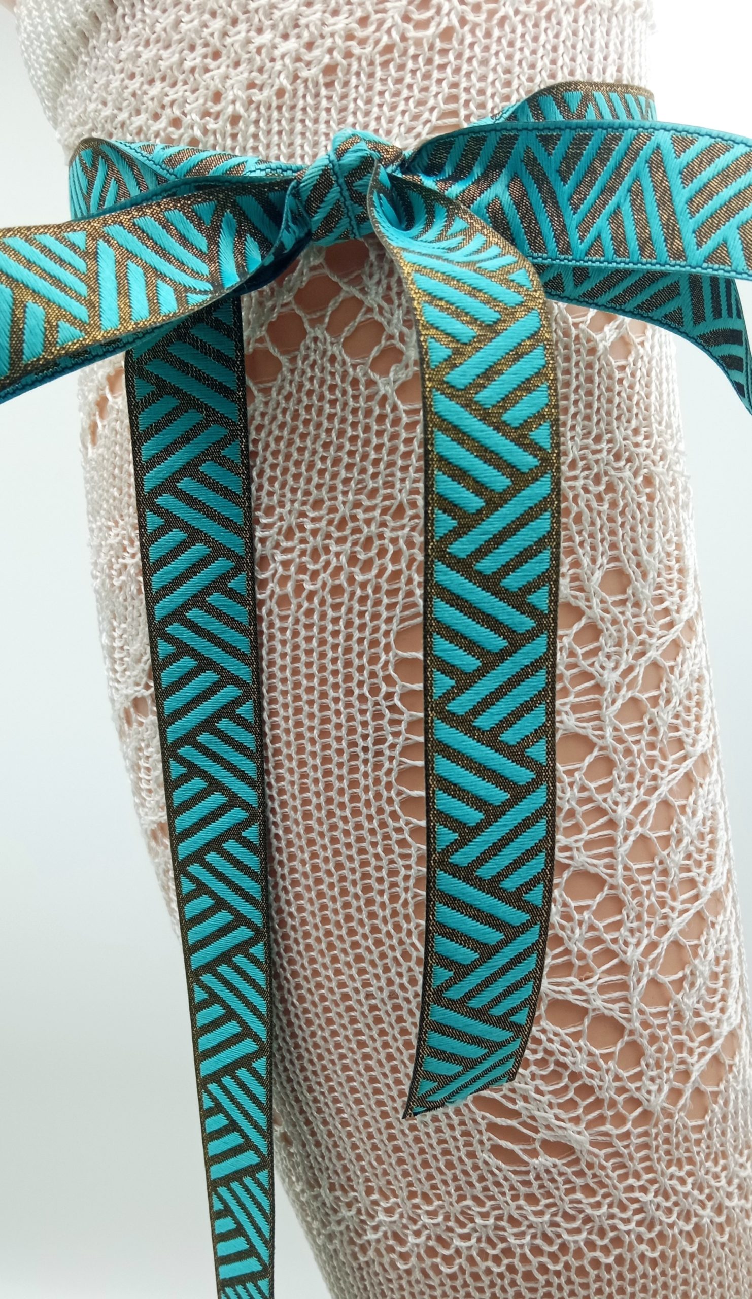 Cinta lurex turquesa - Imagen 2